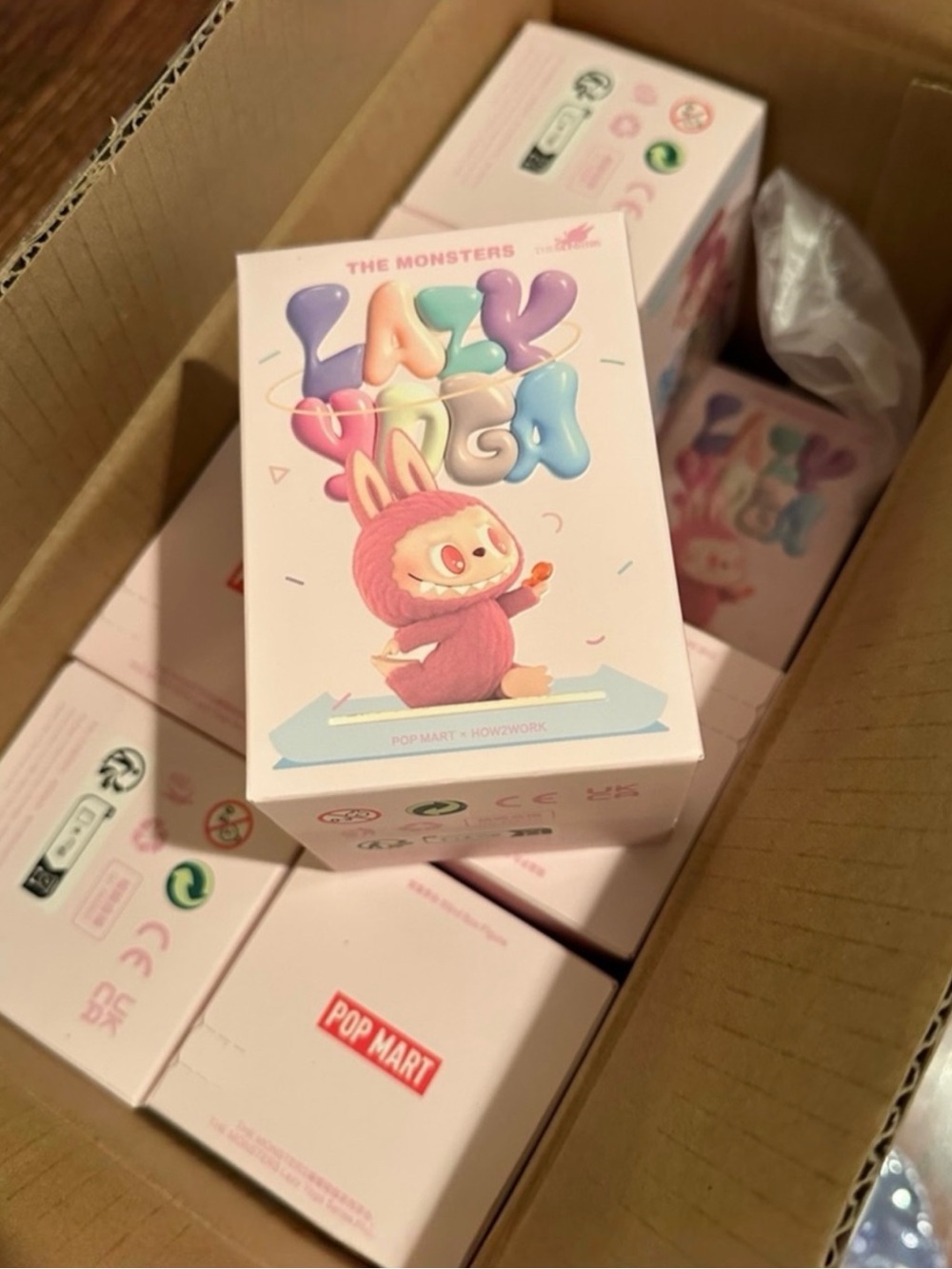 Pop Mart Labubu THE MONSTERS Lazy Yoga Series Confident Figure BNIB - Picture 4 of 13